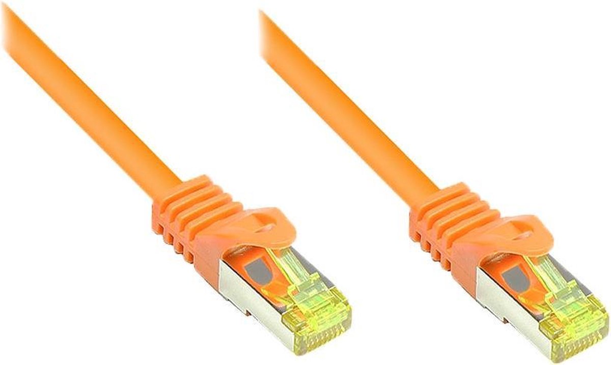 Alcasa 25m Cat7 RJ-45 netwerkkabel S/FTP (S-STP) Oranje