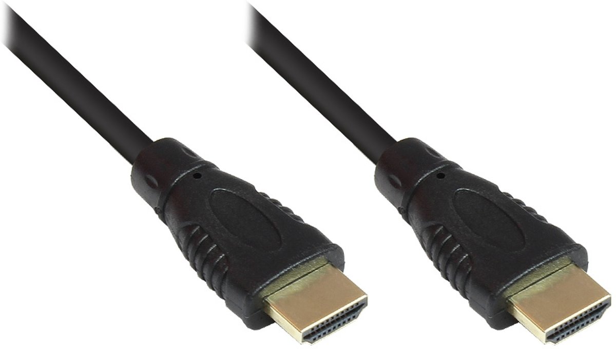 Alcasa 2m 2xHDMI 2m HDMI HDMI Zwart HDMI kabel