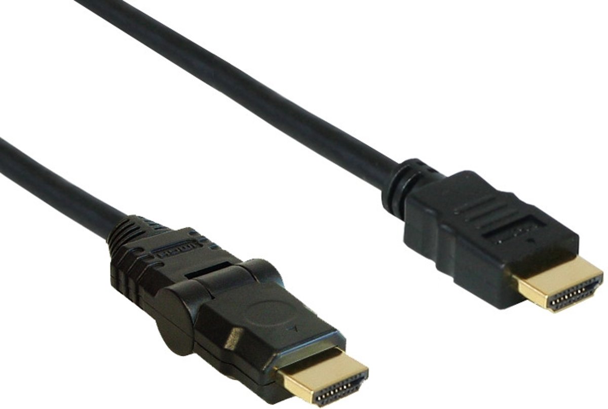 Alcasa 4510-GKL01 1m HDMI HDMI Zwart HDMI kabel