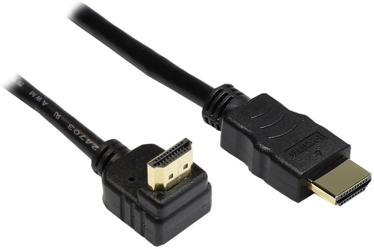 Alcasa 4510-GWO030 3m HDMI HDMI Zwart HDMI kabel