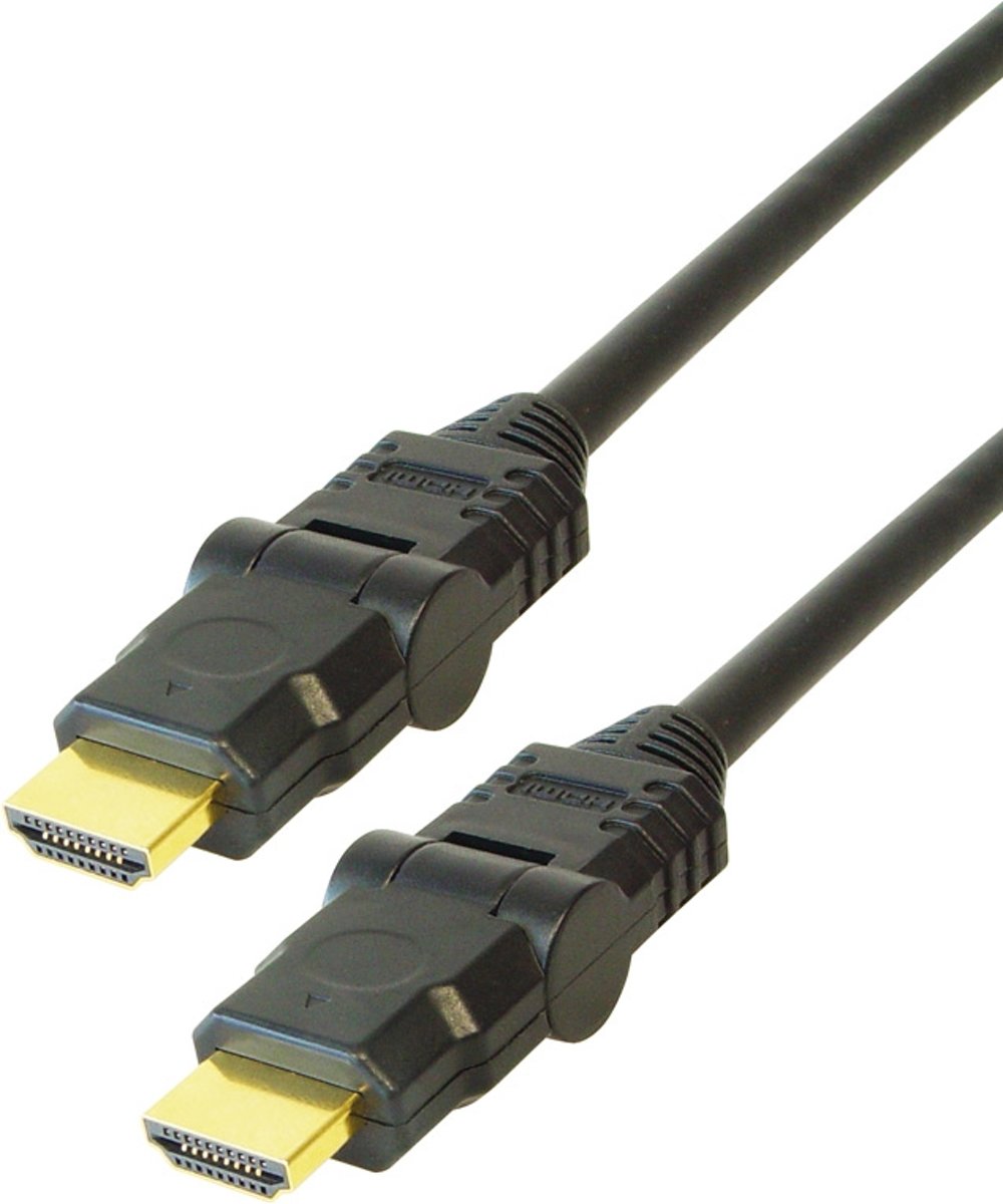 Alcasa 4514-GK01 1m HDMI HDMI Zwart HDMI kabel