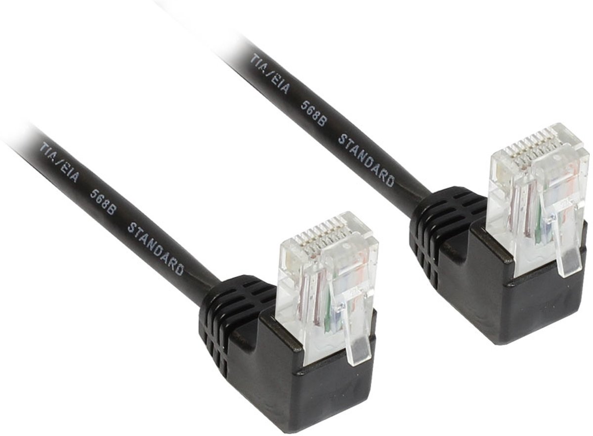 Alcasa 805U-S100WI 10m Cat5e U/UTP (UTP) Zwart netwerkkabel