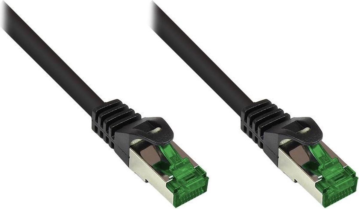 Alcasa 8062-H050S netwerkkabel 5 m Cat6a S/FTP (S-STP) Zwart