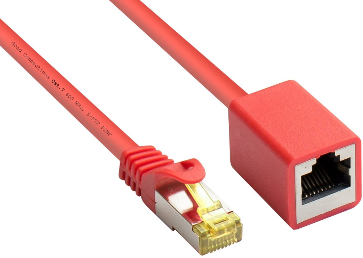 Alcasa 8070VR-020R netwerkkabel 2 m Cat7 S/FTP (S-STP) Rood