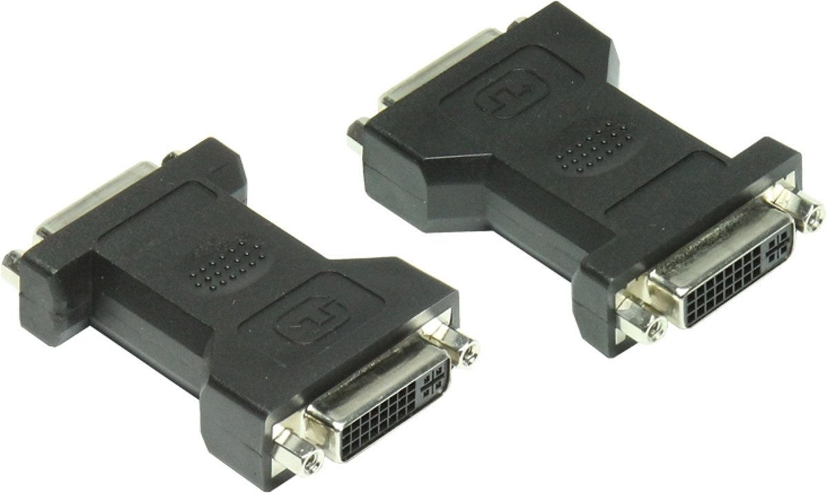 Alcasa AD-DVI10 kabeladapter/verloopstukje DVI Zwart