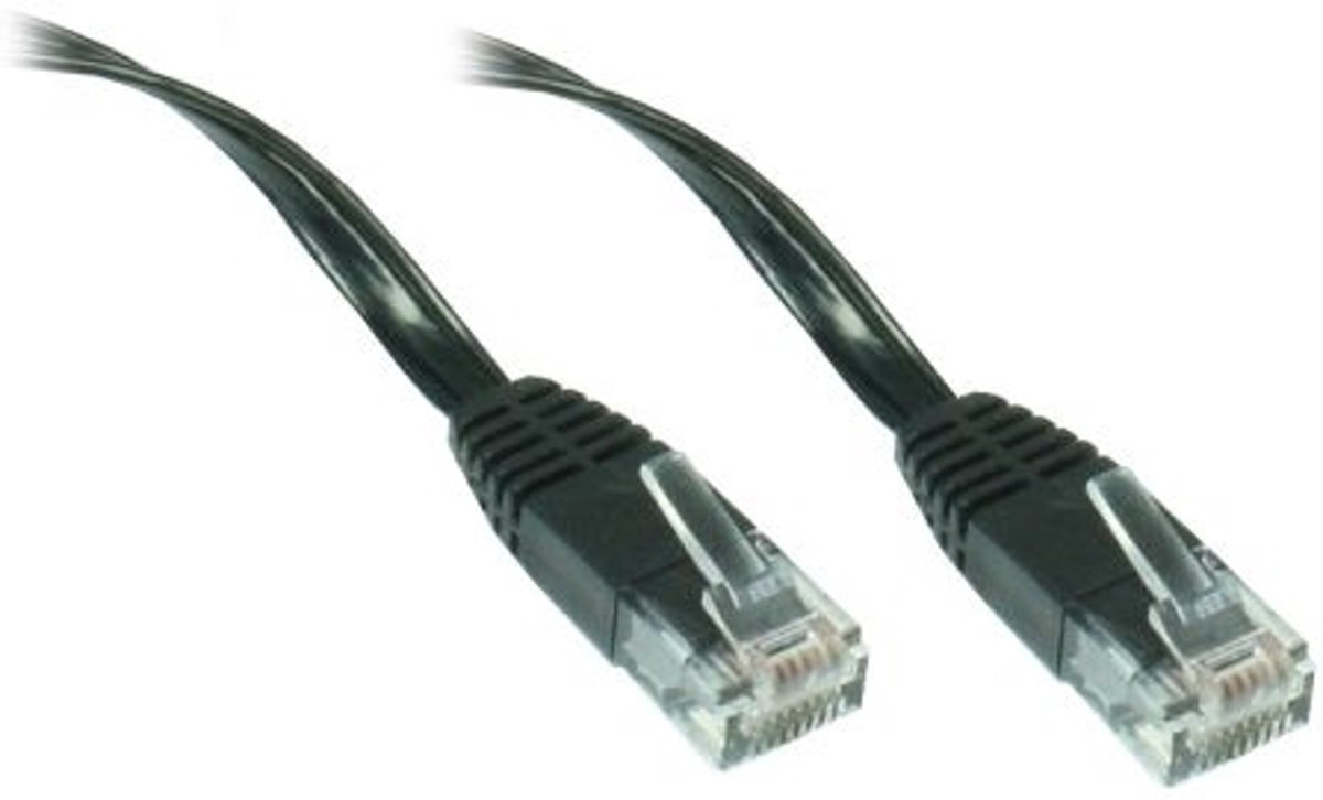 Alcasa CAT 5e, U/UTP, 3m 3m Cat5e U/UTP (UTP) Zwart netwerkkabel