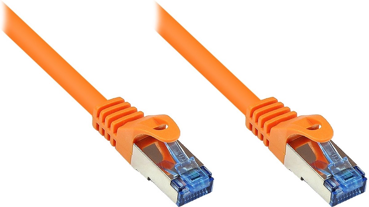 Alcasa Cat6a 1m 1m Cat6a S/FTP (S-STP) Oranje netwerkkabel