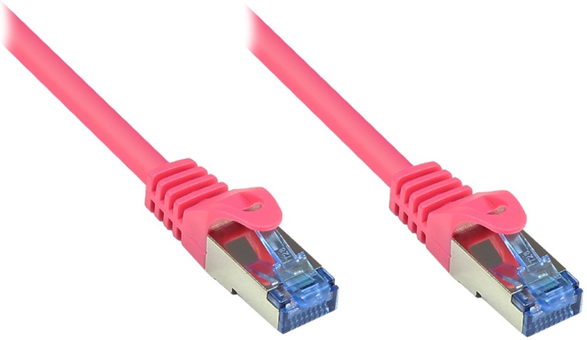 Alcasa Cat6a 7.5m 7.5m Cat6a S/FTP (S-STP) Magenta netwerkkabel