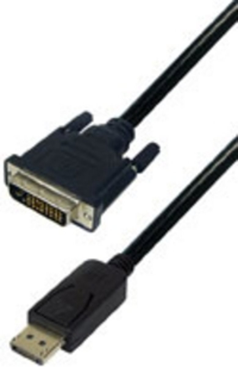 Alcasa GCT-0162 5m DisplayPort DVI-D Zwart video kabel adapter