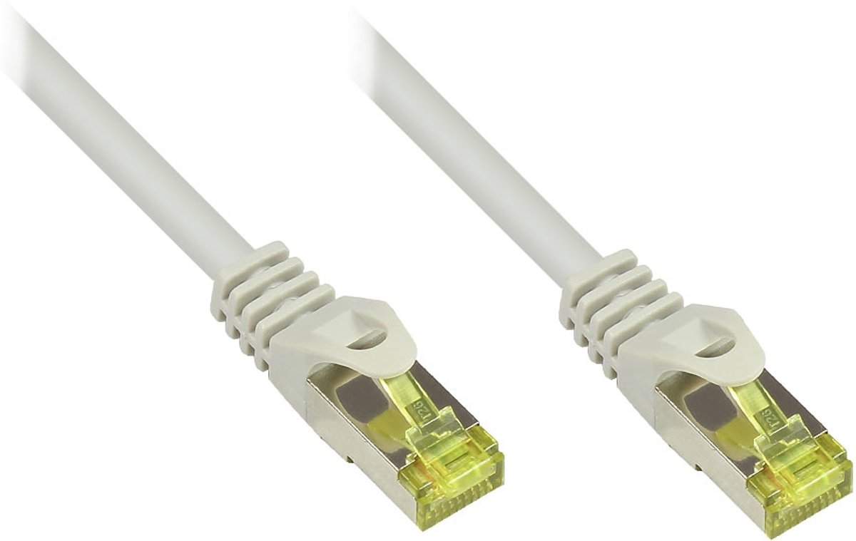 Alcasa RJ45/RJ45, 30 m netwerkkabel Cat7 S/FTP (S-STP) Grijs