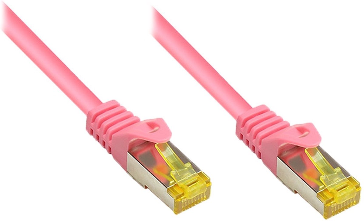 Alcasa RJ45-RJ45, m-m, 5m 5m Cat7 S/FTP (S-STP) Magenta netwerkkabel