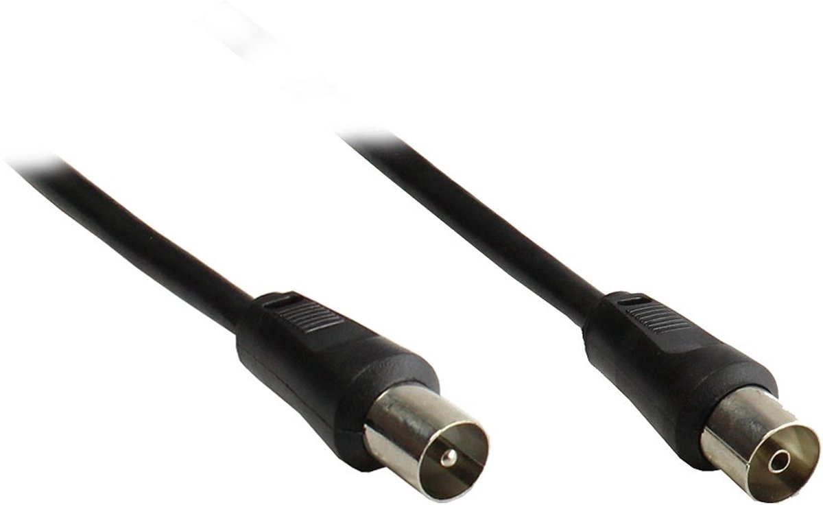 Alcasa S-AS10DG coax-kabel 10 m Zwart