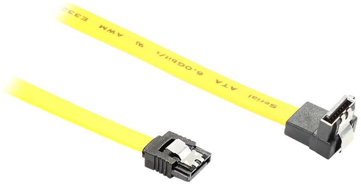 Alcasa SATA 0.7m SATA-kabel 0,7 m Geel