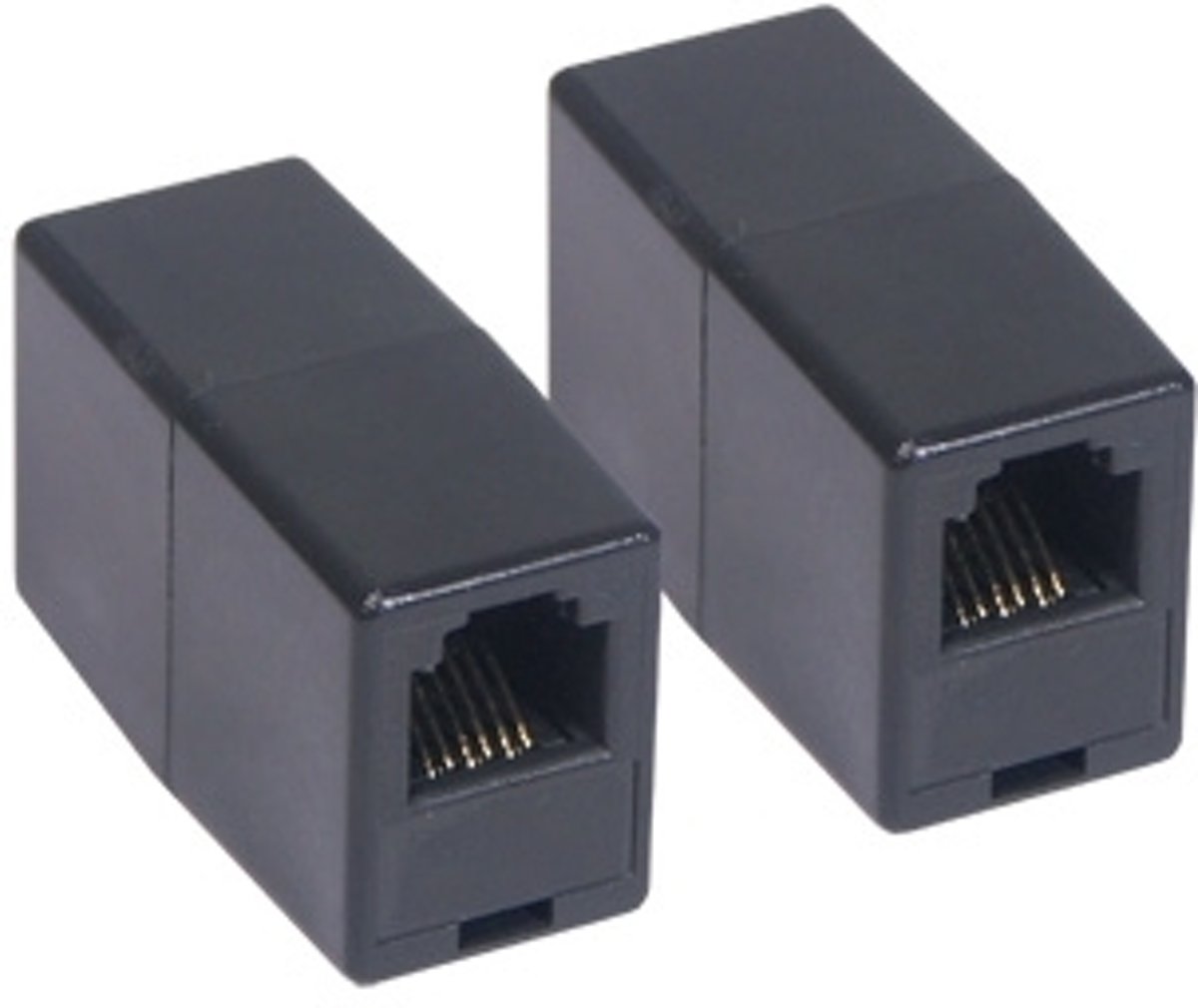 Alcasa TDD-GC RJ12 RJ12 Zwart kabeladapter/verloopstukje