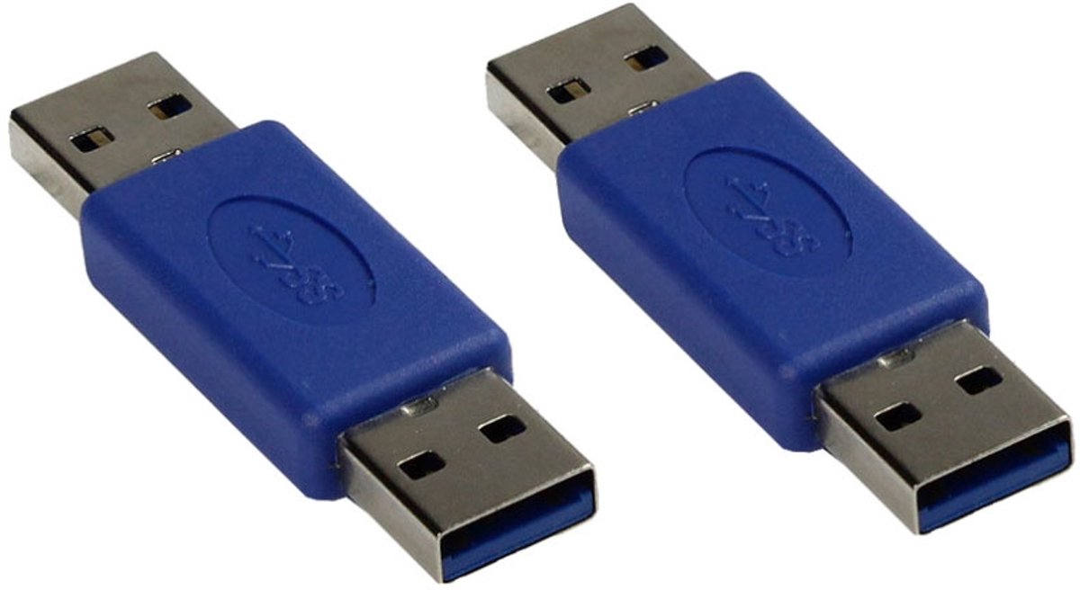 Alcasa USB-AD30 kabeladapter/verloopstukje USB A Blauw