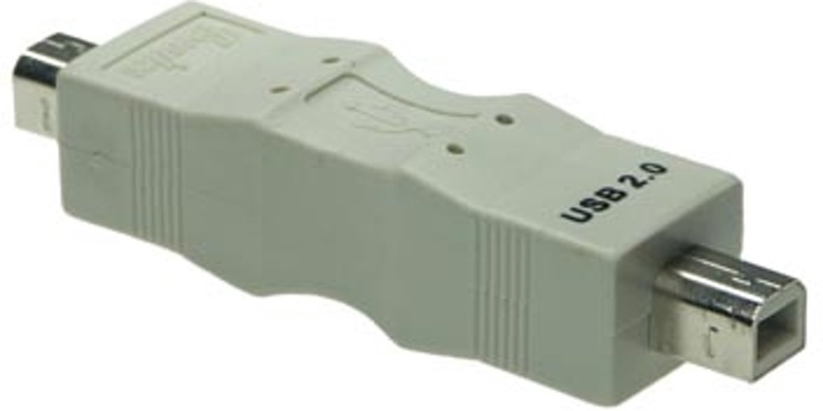 Alcasa USB-BMBM kabeladapter/verloopstukje USB B Beige