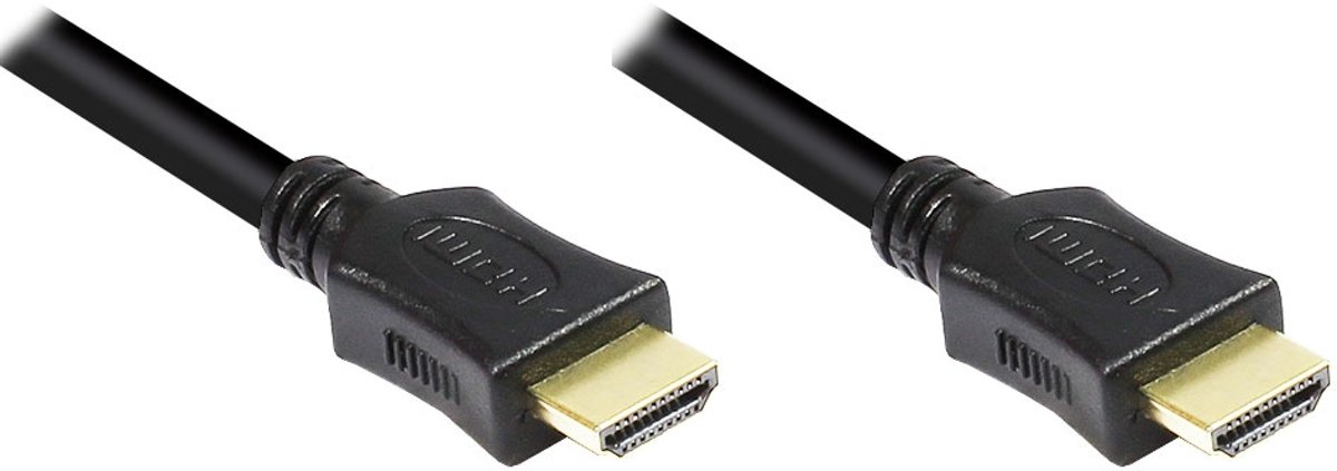 HDMI-Kabel Ethernet A - A St/St 1.00m 4K zw goud