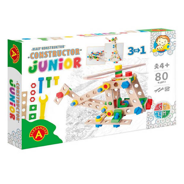   Constructor Junior - 3×1 - Helikopter - 80st