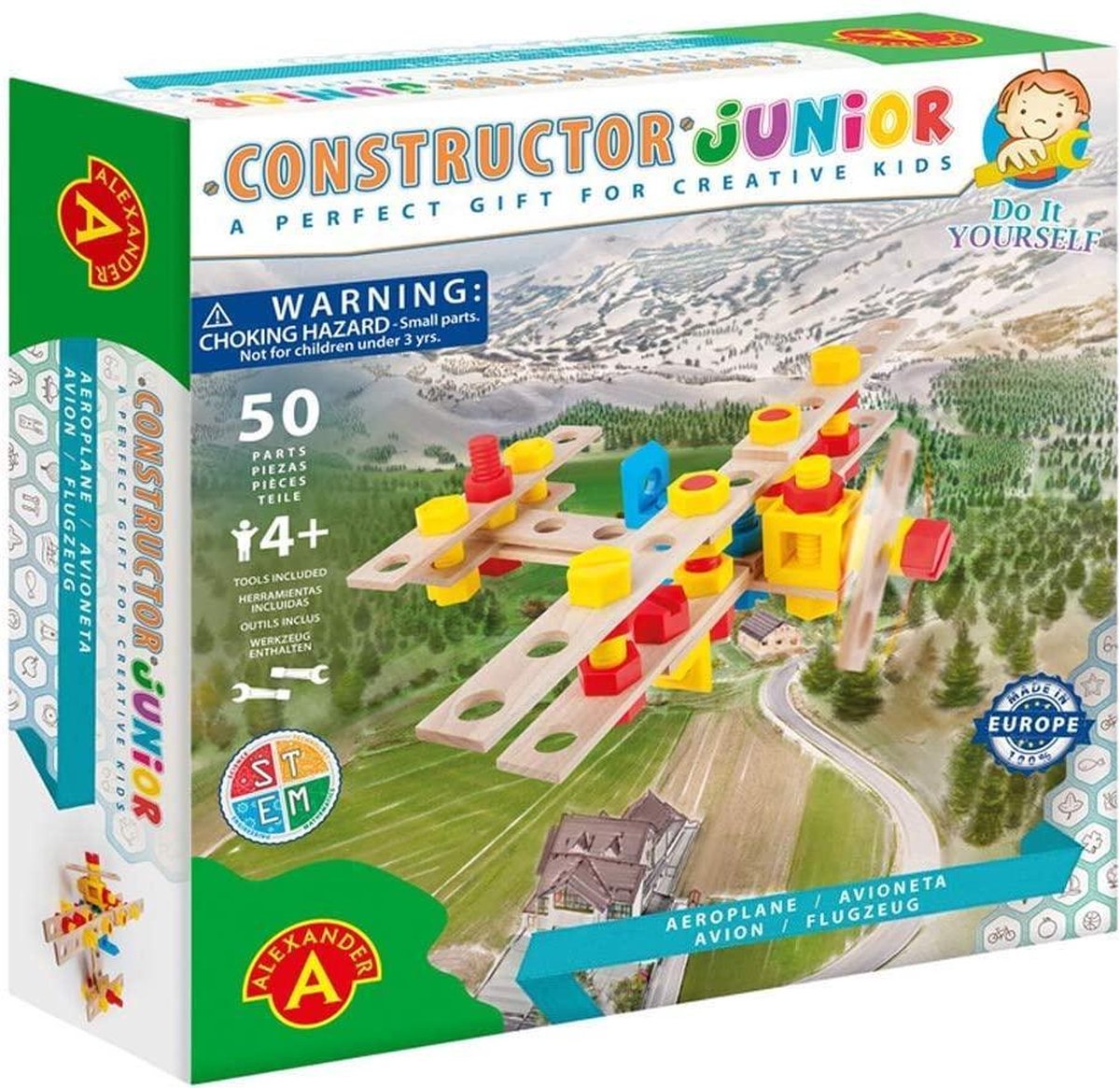 Constructor Junior - Aeroplane - 50pcs