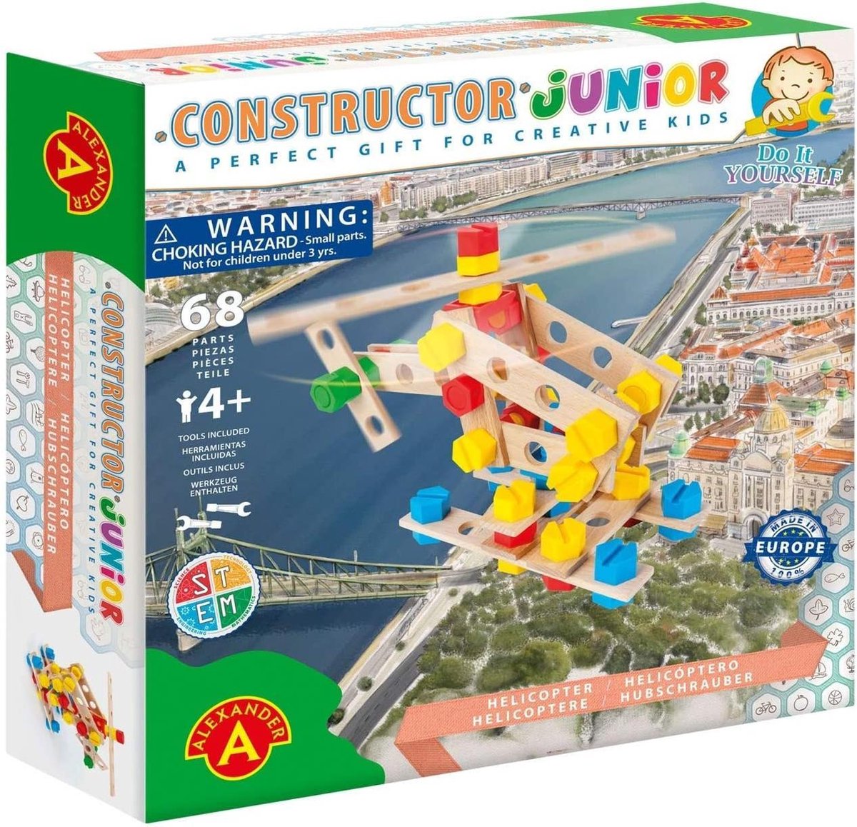 Constructor Junior - Helicopter - 68pcs