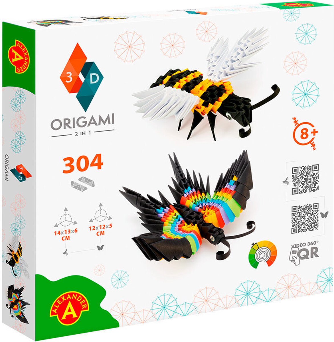 ORIGAMI 3D Bee and Buterfly - 304pcs