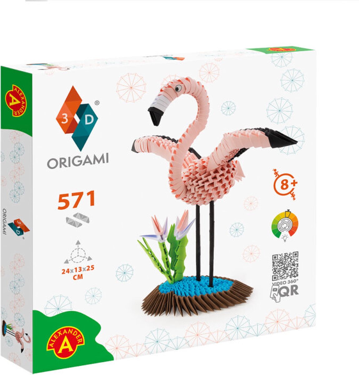 ORIGAMI 3D Flamingo - 571pcs