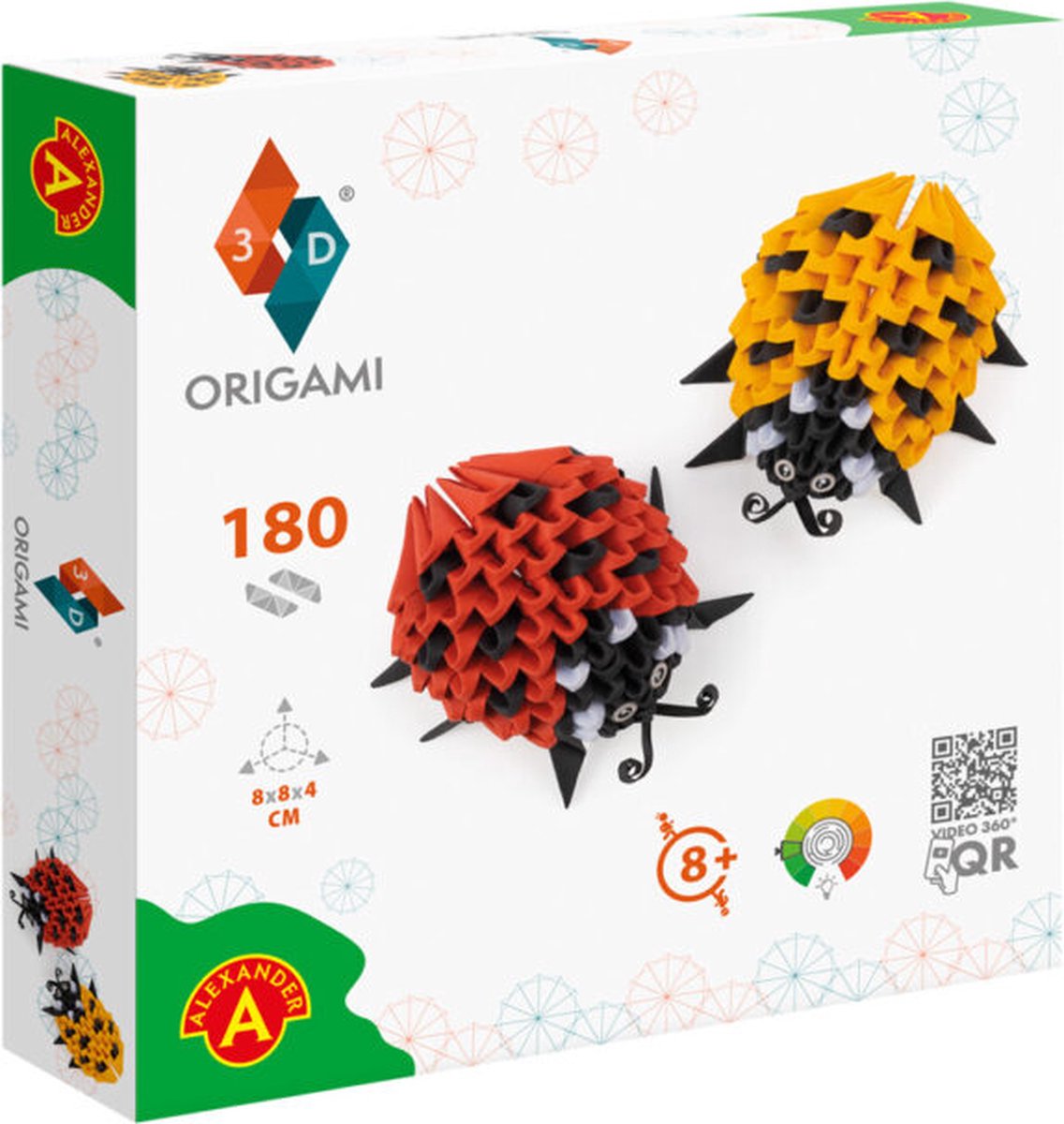 ORIGAMI 3D Ladybirds - 180pcs