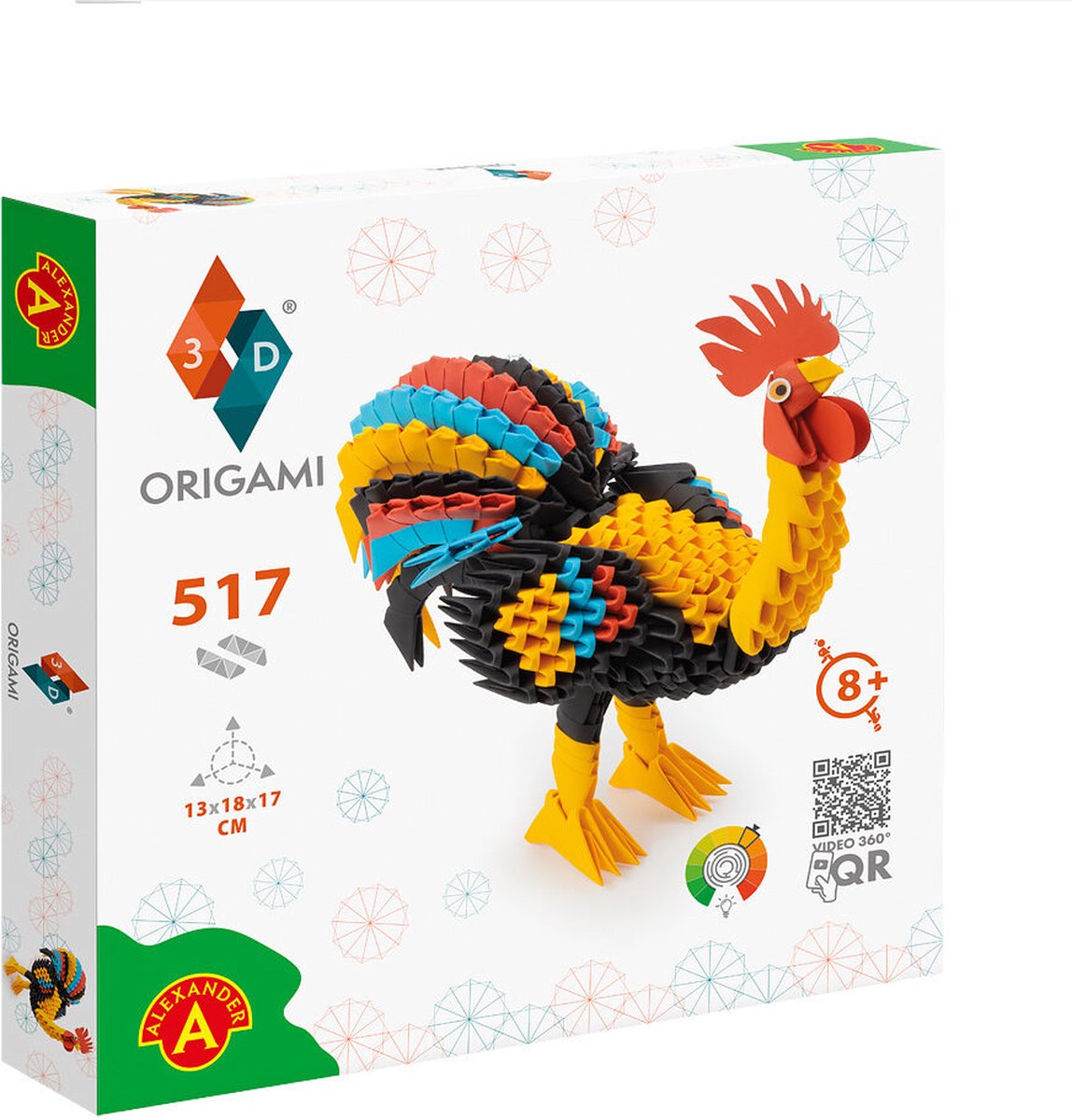 ORIGAMI 3D Rooster - 517pcs