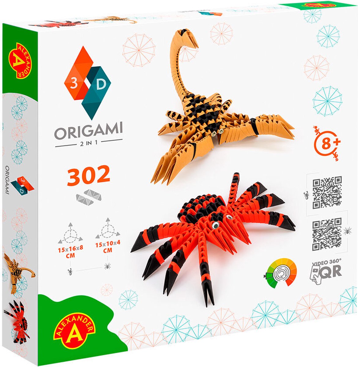 ORIGAMI 3D Spider and Scorpian - 302pcs