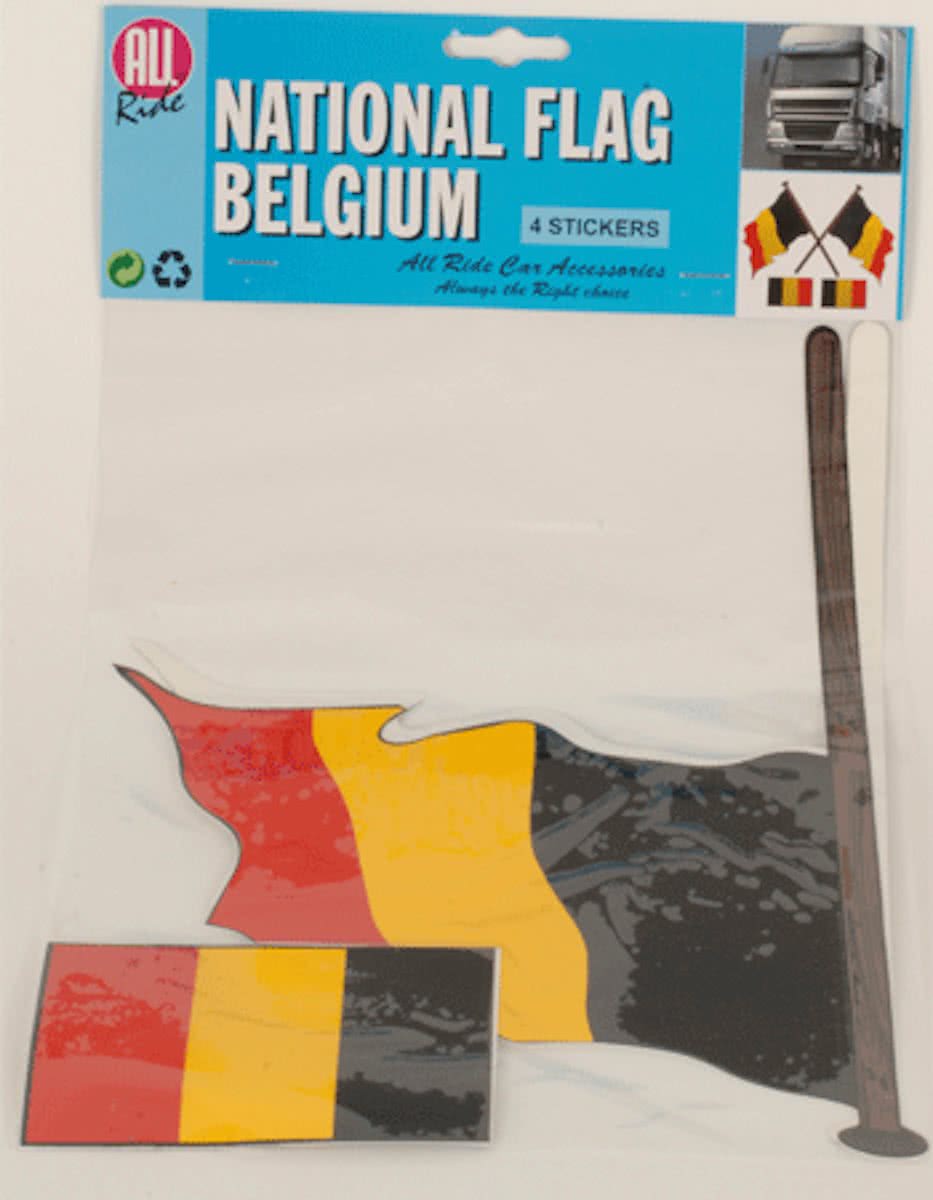 Stickerset van de Belgische vlag