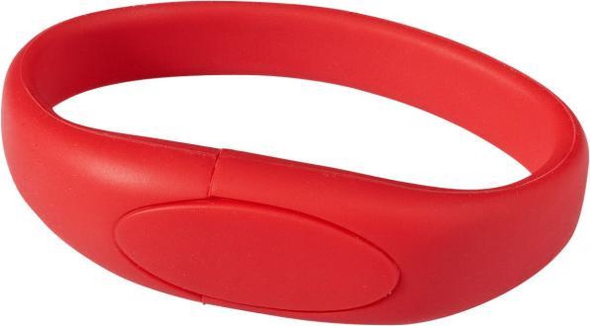 Armband usb stick 16gb rood -1 jaar garantie – A graden klasse chip