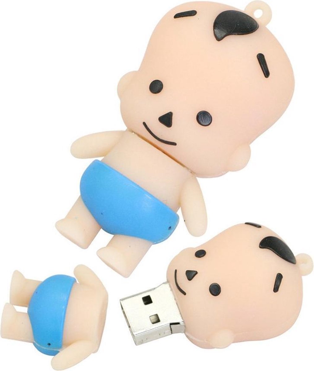 Baby usb stick 16GB blauw -1 jaar garantie – A graden klasse chip