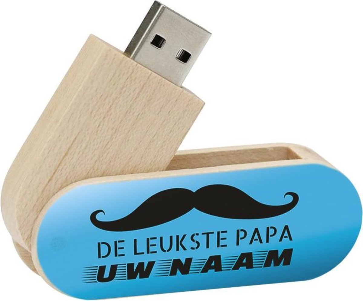 Vaderdag cadeau usb stick met naam 8gb hout twister model 1008 – cadeau voor vader, vaderdag kados, vaderdagcadeaus,