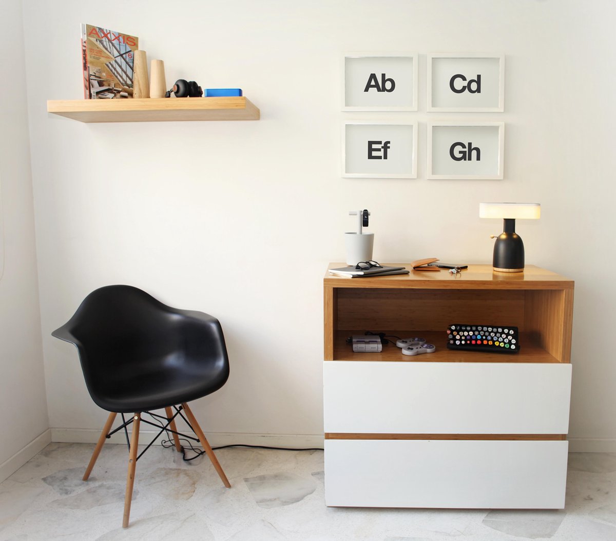 DesignNest DINA -   Bewustwording Lamp - Zwart