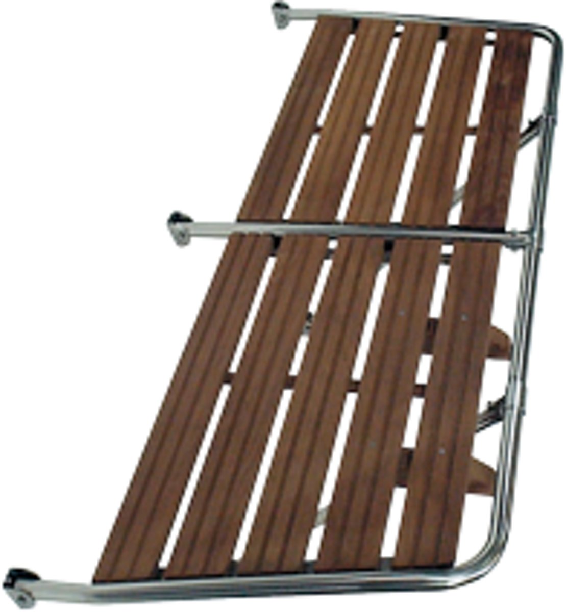 Allpa RVS Zwemplateau met teakhouten Vlonder 175 x 55cm