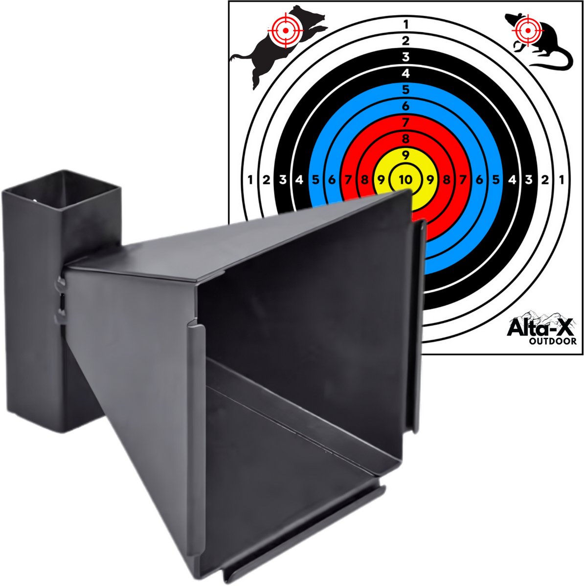   Schietkast met 100 Schietkaarten Proff - Target