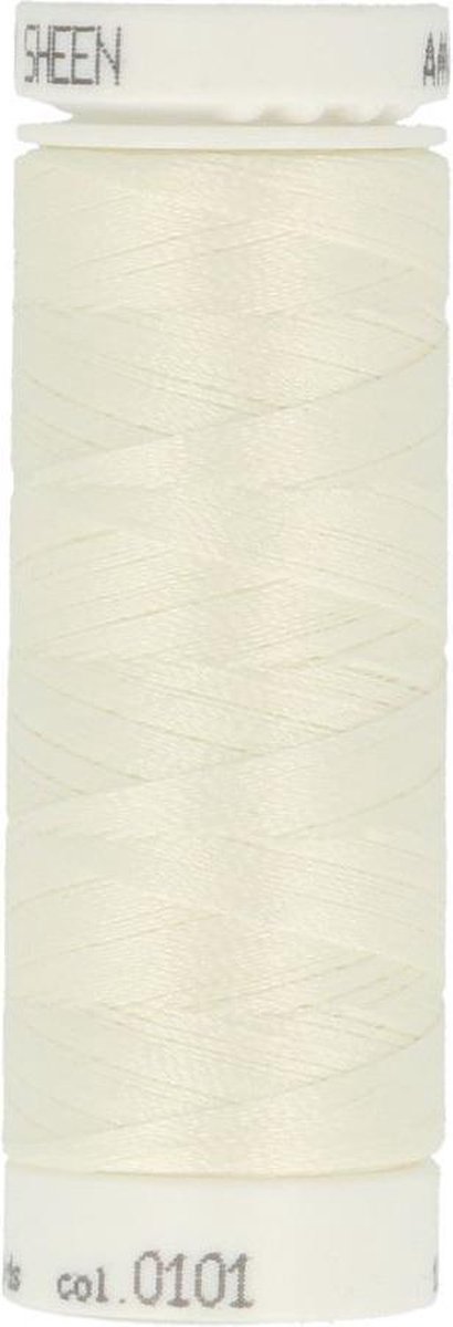 AMANN POLYSHEEN NAAI-BORDUURGAREN, COL-0101 CREME, 200M, PER STUK.