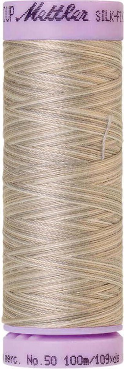 AMANN SILK-FINISH COTTON, MULTI-COLOR GAREN, GRIJS, 100M, COL. 9860, PER STUK