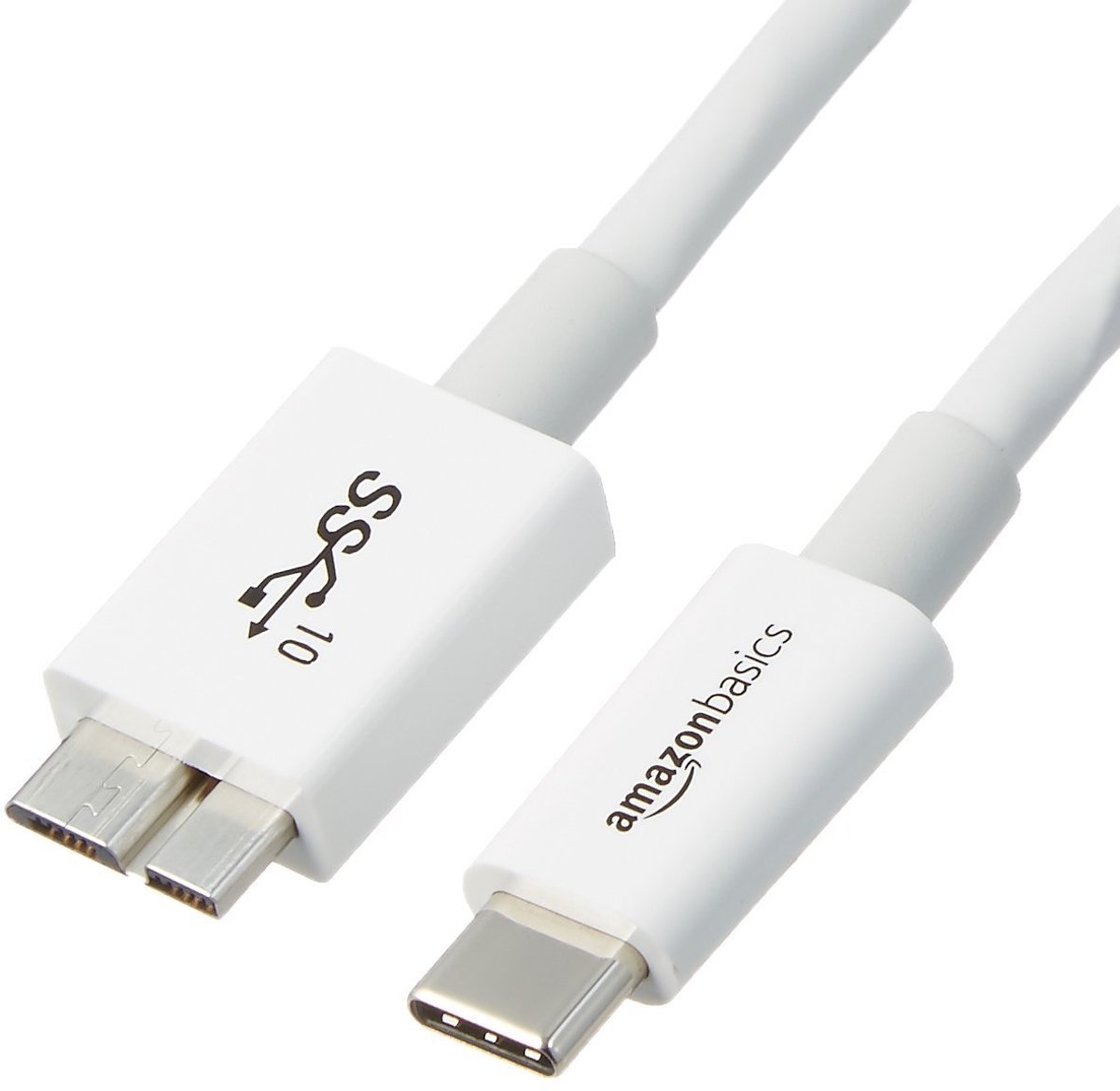 AmazonBasics L6LUC008-CS-R 0.9m USB C Micro-USB B Mannelijk Mannelijk Wit USB-kabel