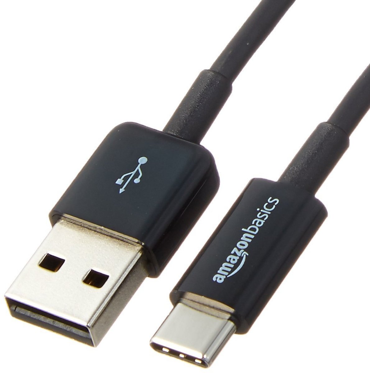 AmazonBasics L6LUC011-CS-R 1.8m USB C USB A Mannelijk Mannelijk Zwart USB-kabel