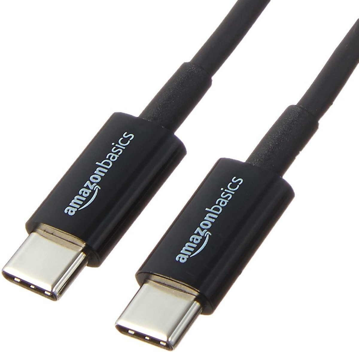 AmazonBasics L6LUC025-CS-R 1.8m USB C USB C Mannelijk Mannelijk Zwart USB-kabel