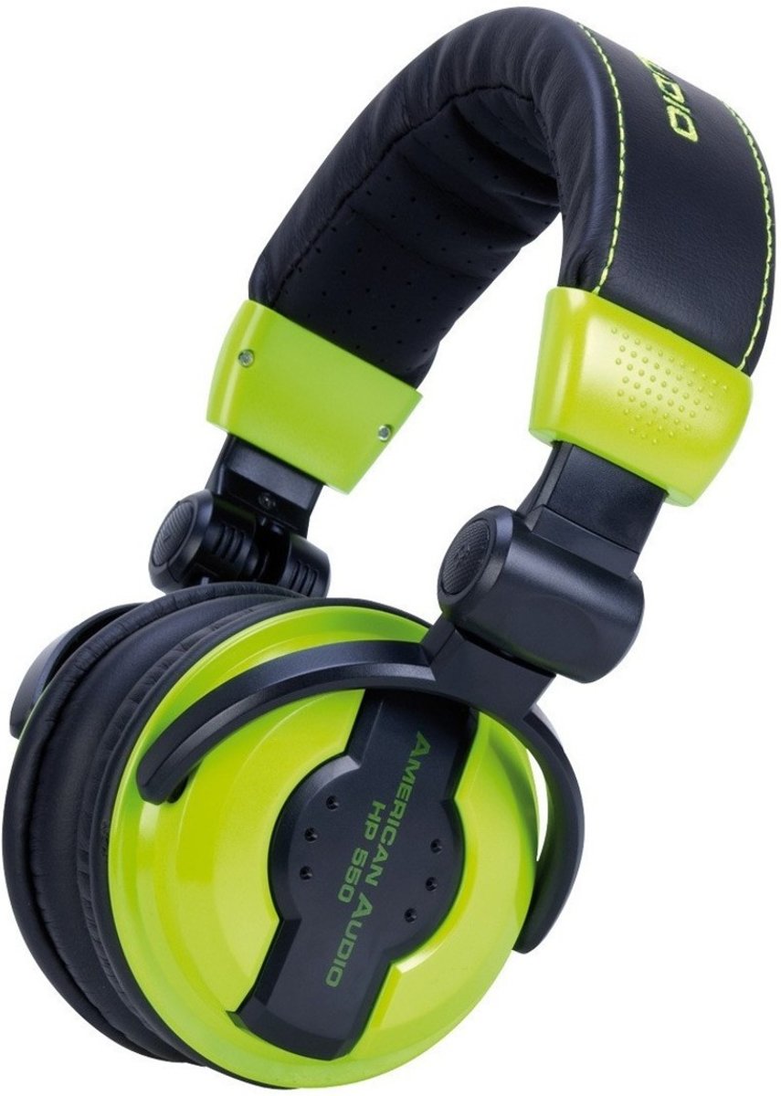 American Audio HP550 DJ Headphone - Lime