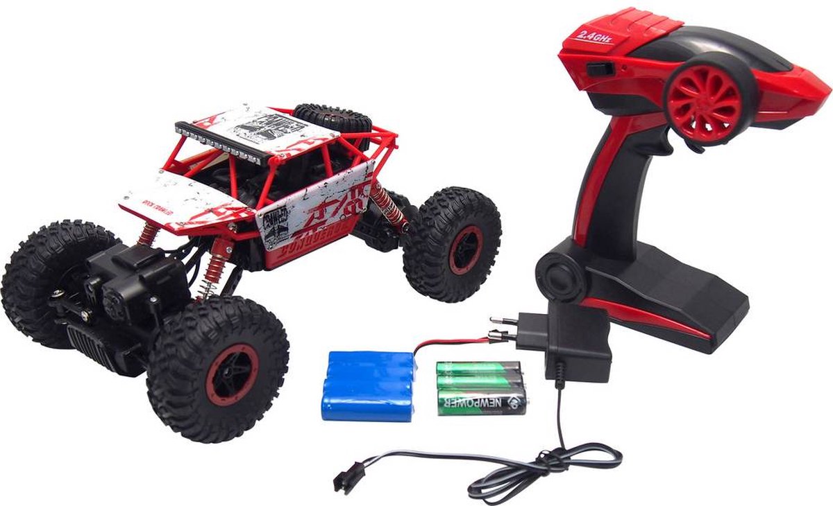 Amewi 22195 Conqueror 1:18 RC modelauto voor beginners Elektro Crawler 4WD