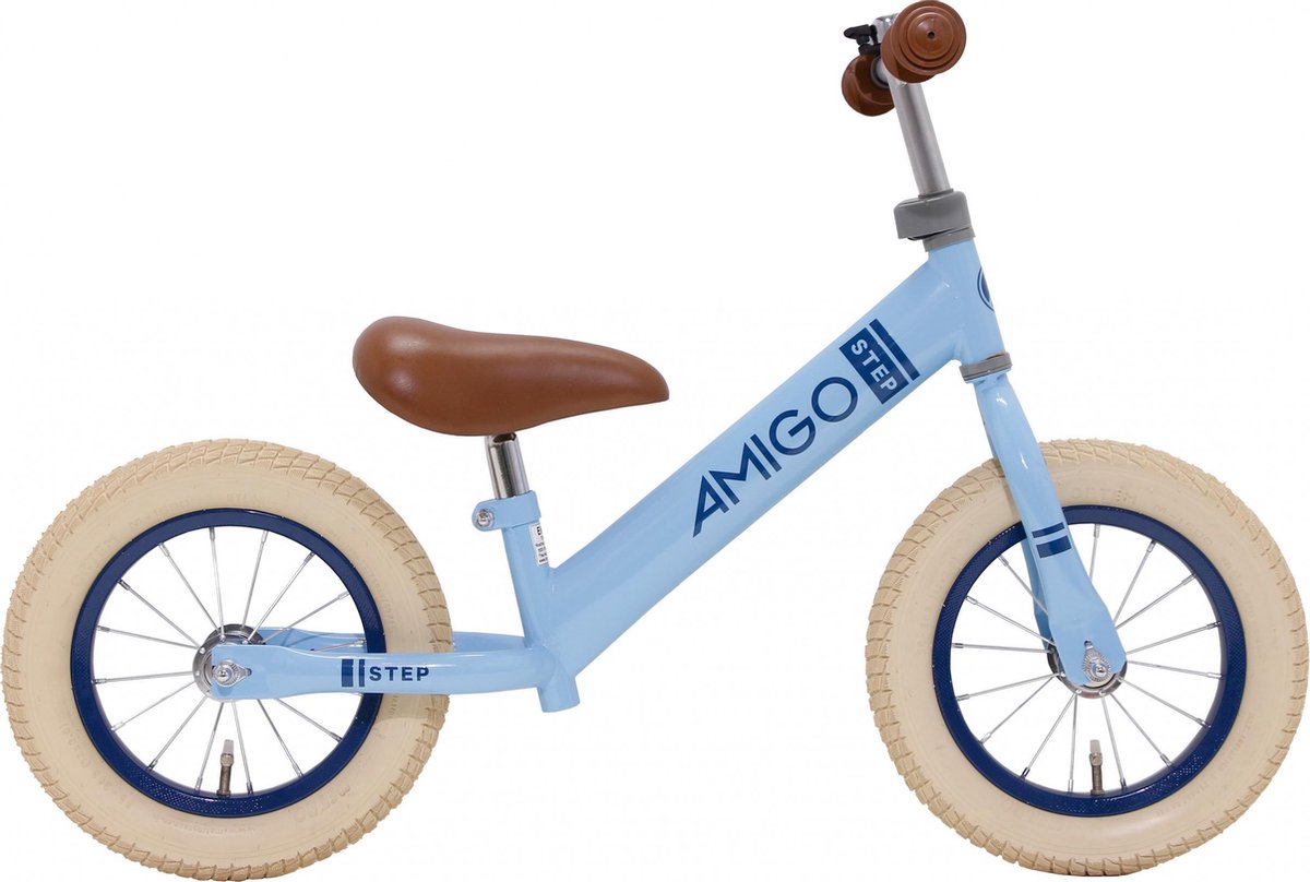 AMIGO Step - Loopfiets 12 inch - Jongens en Meisjes - Blauw