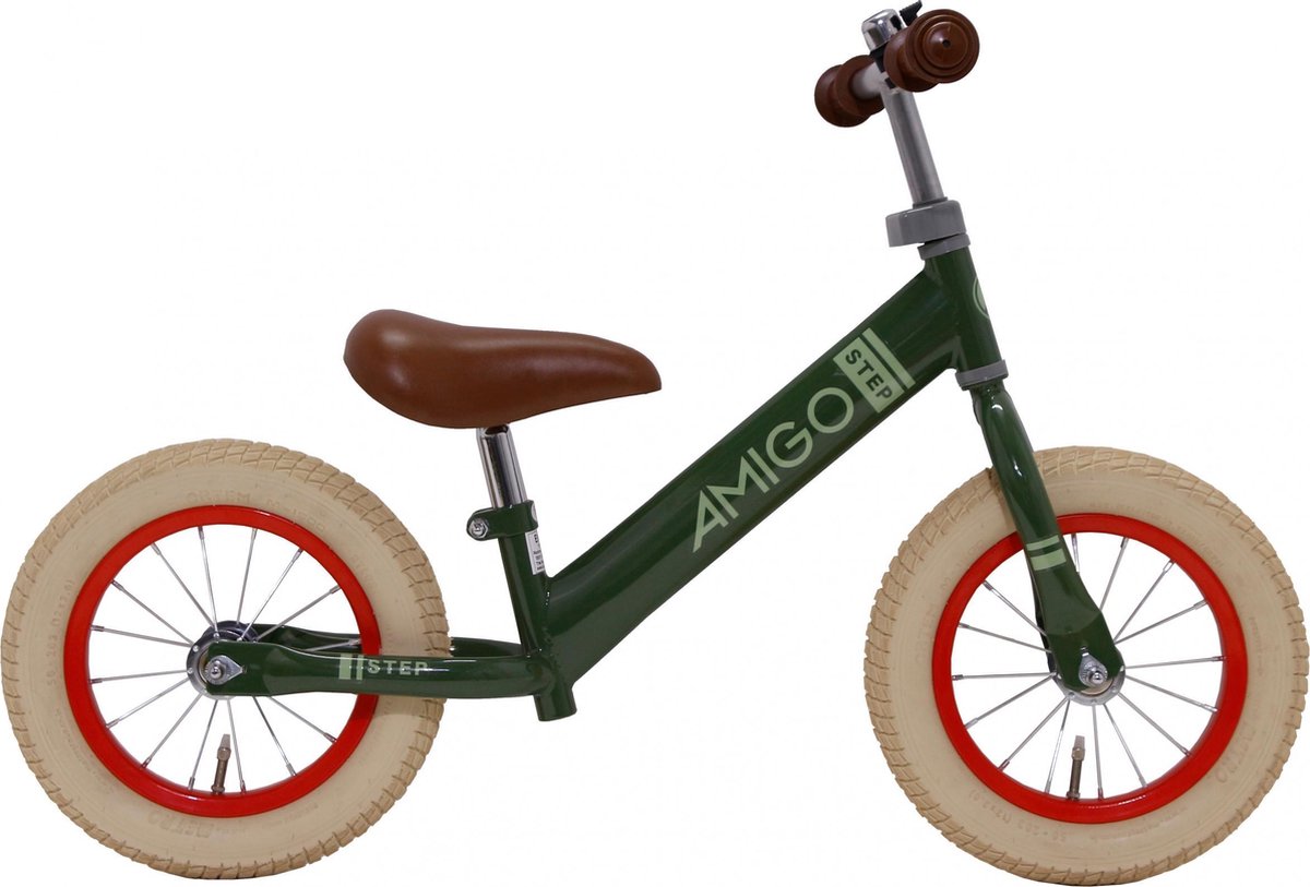 AMIGO Step - Loopfiets 12 inch - Jongens en Meisjes - Groen