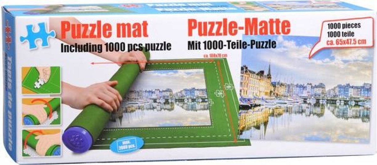 Amigo Puzzelmat Met Puzzel Haven 1000 Stukjes