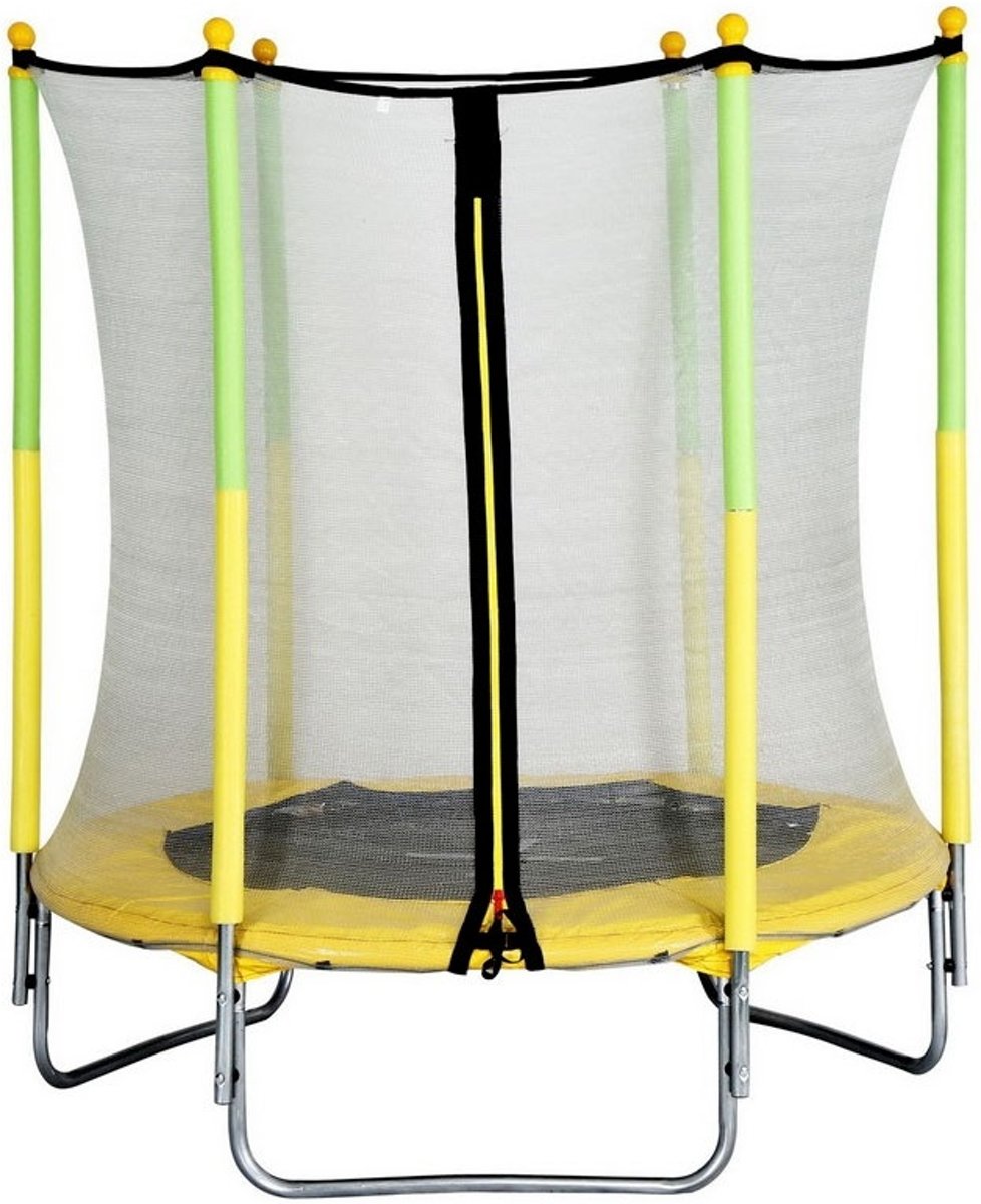 Amigo Trampoline Met Veiligheidsnet Geel 139 Cm