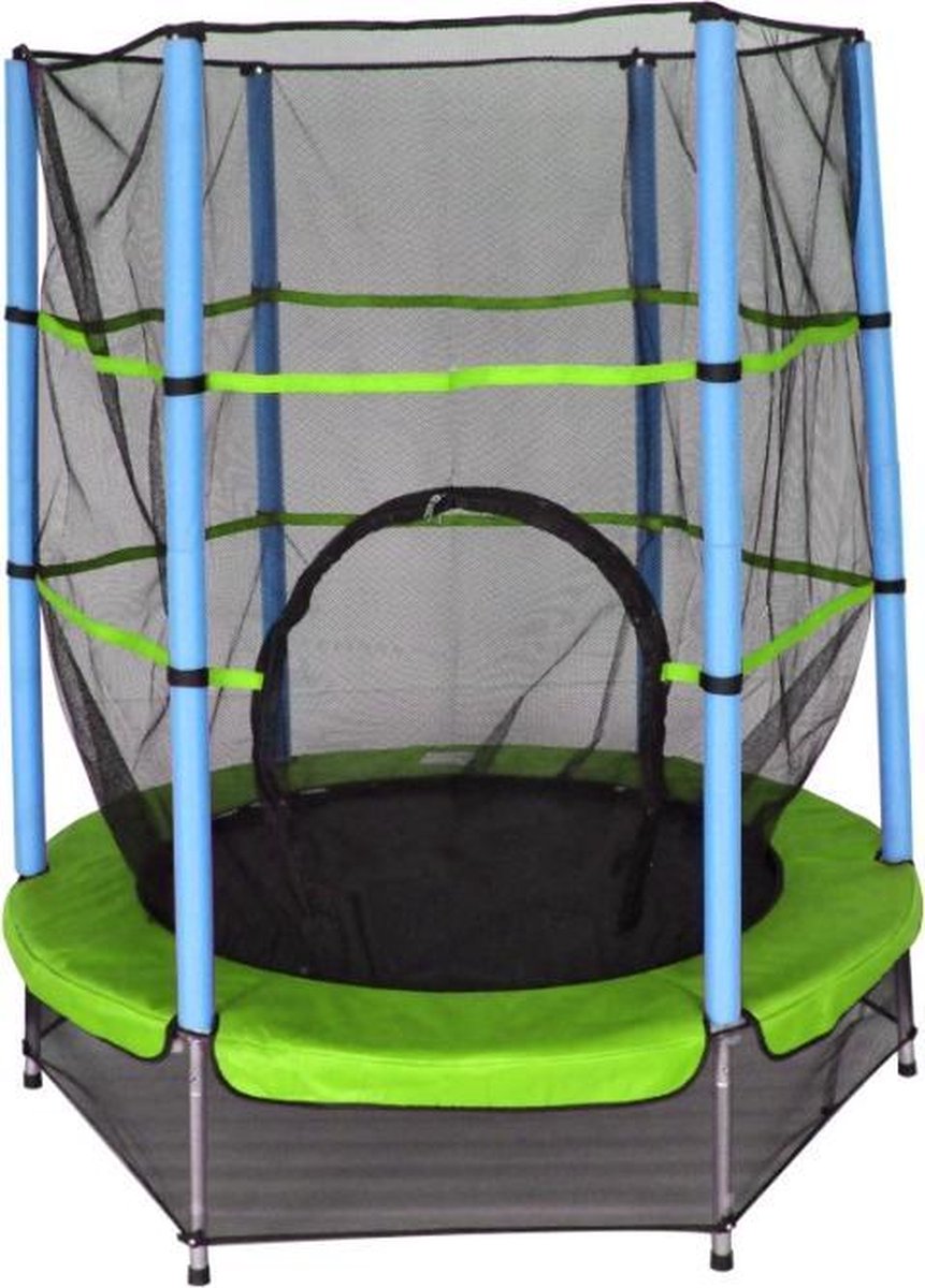 Amigo Trampoline Met Veiligheidsnet Lichtgroen 139 Cm