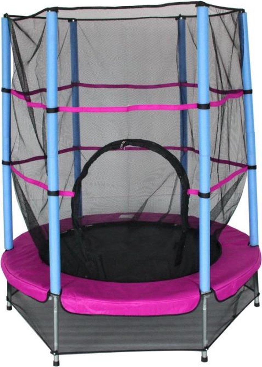 Amigo Trampoline Met Veiligheidsnet Roze 139 Cm