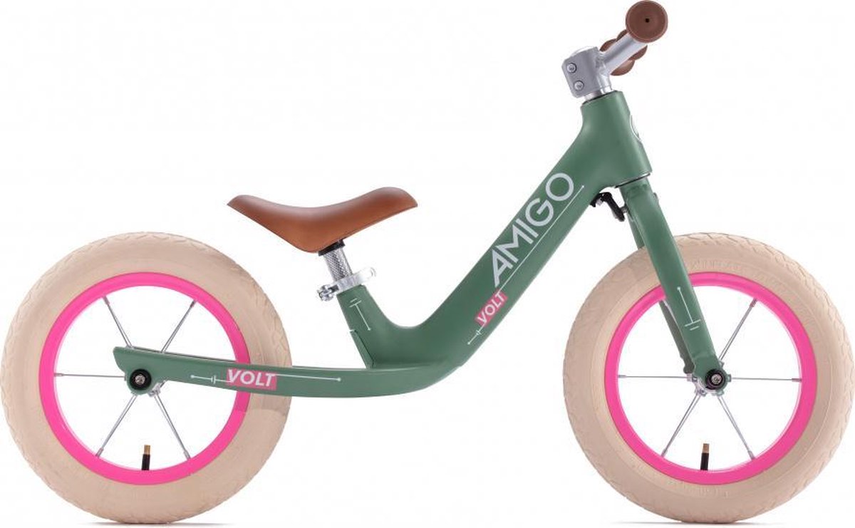 Amigo Volt - Loopfiets 12 inch - Jongens en Meisjes - Groen